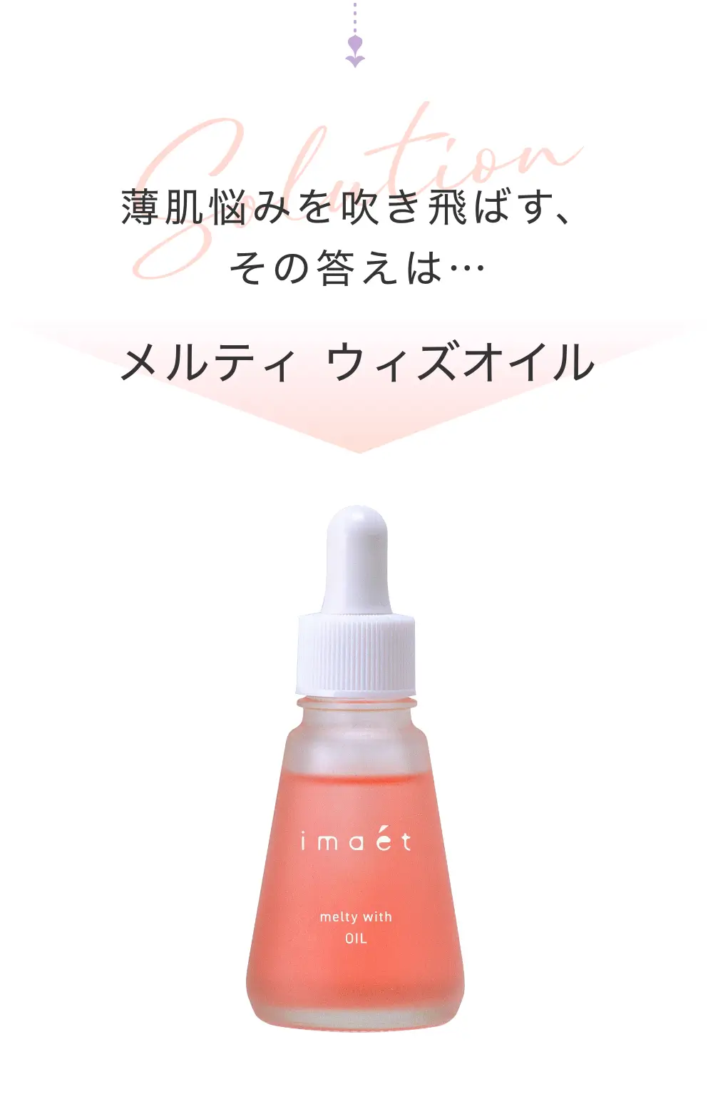薄肌悩みを吹き飛ばす、その答えは...メルティ　ウィズオイル