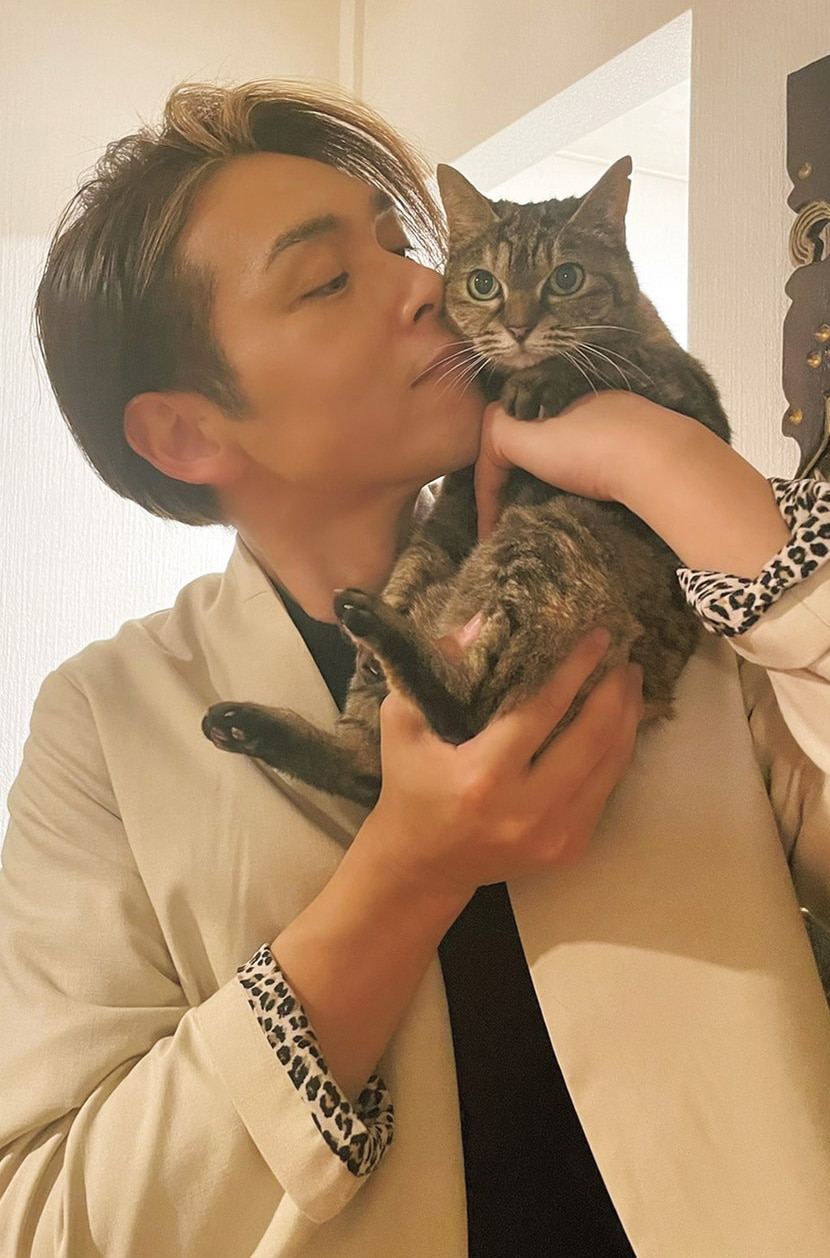 白川裕二郎は大の猫好き。溺愛している愛猫のミカンちゃん