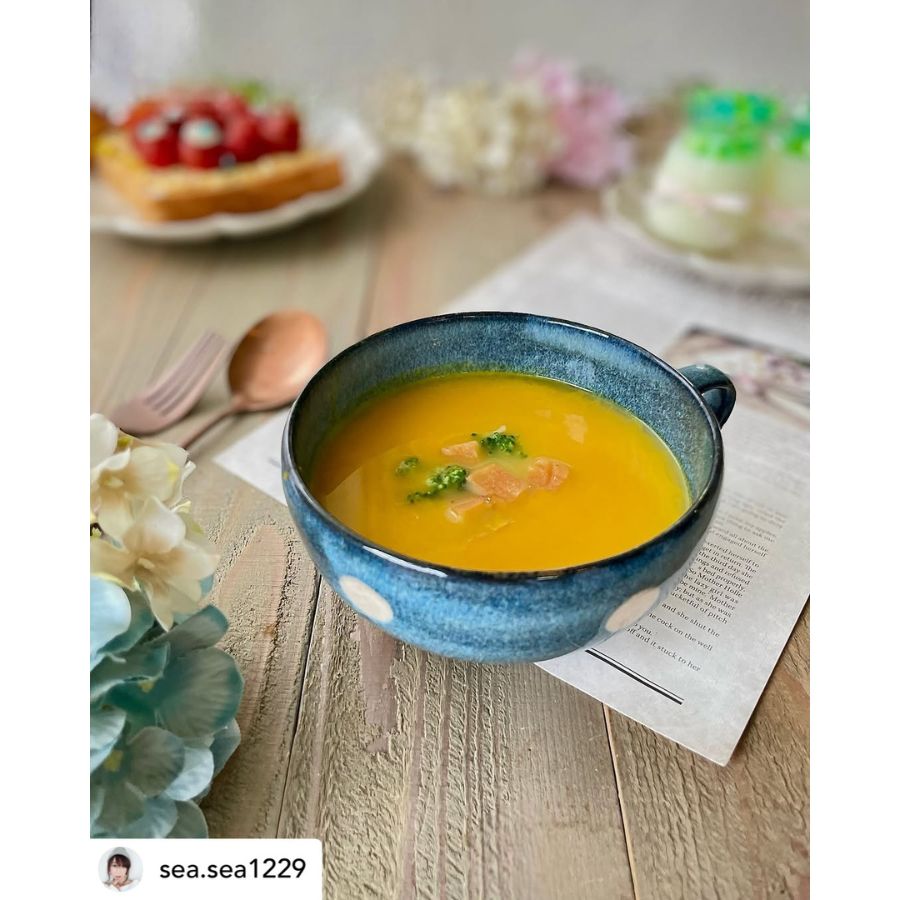 グランブルー水玉 スープボウル | すべての商品（All items） | うつわ