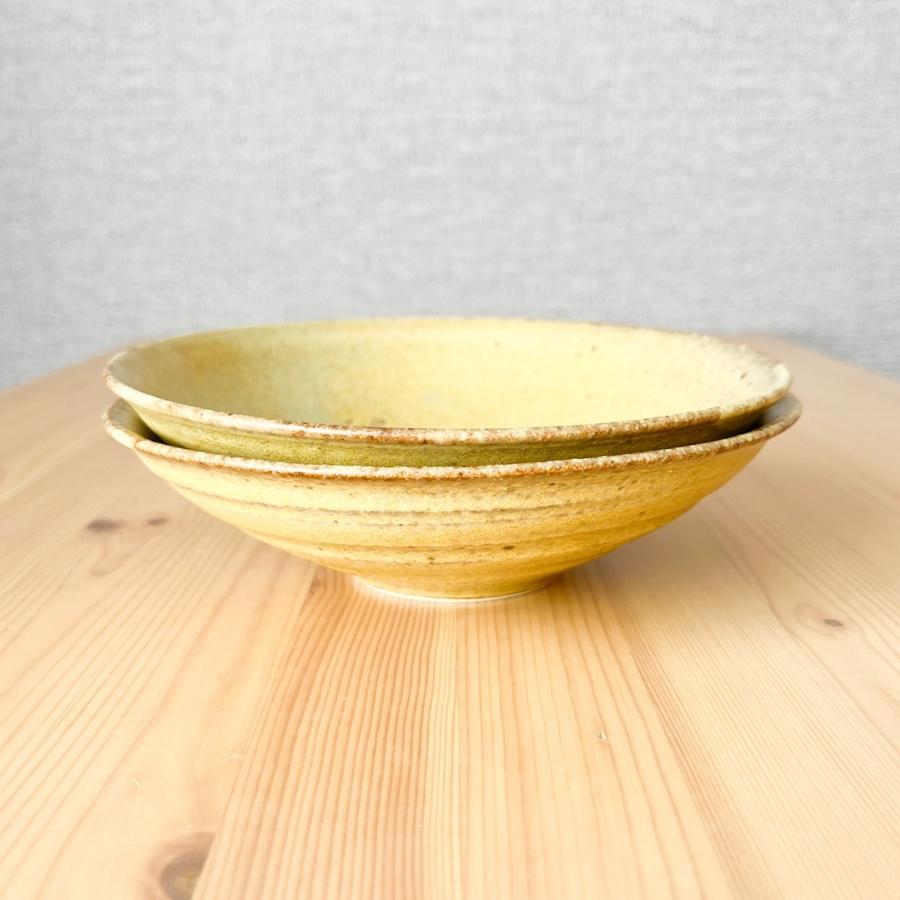 山神窯 黄瀬戸灰釉 浅鉢 | 皿・プレート,皿(小/中/大/盛) | うつわのお 