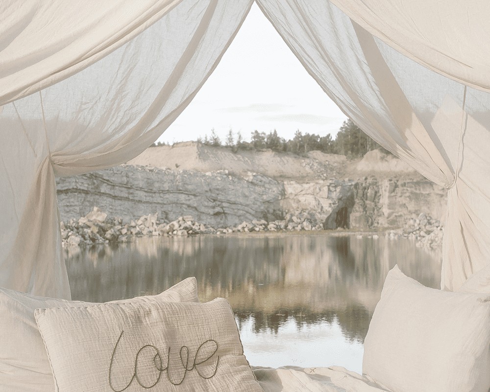 Numero74 Bed Drape Single Natural (ヌメロ74 ベッドドレープ 天蓋