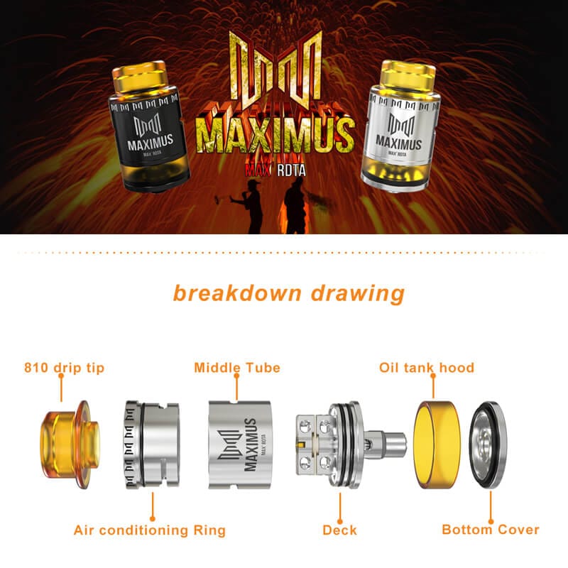 Oumier Maximus マキシマス Max Rdta アトマイザー フレーバーチェイサー クラウドチェイサー