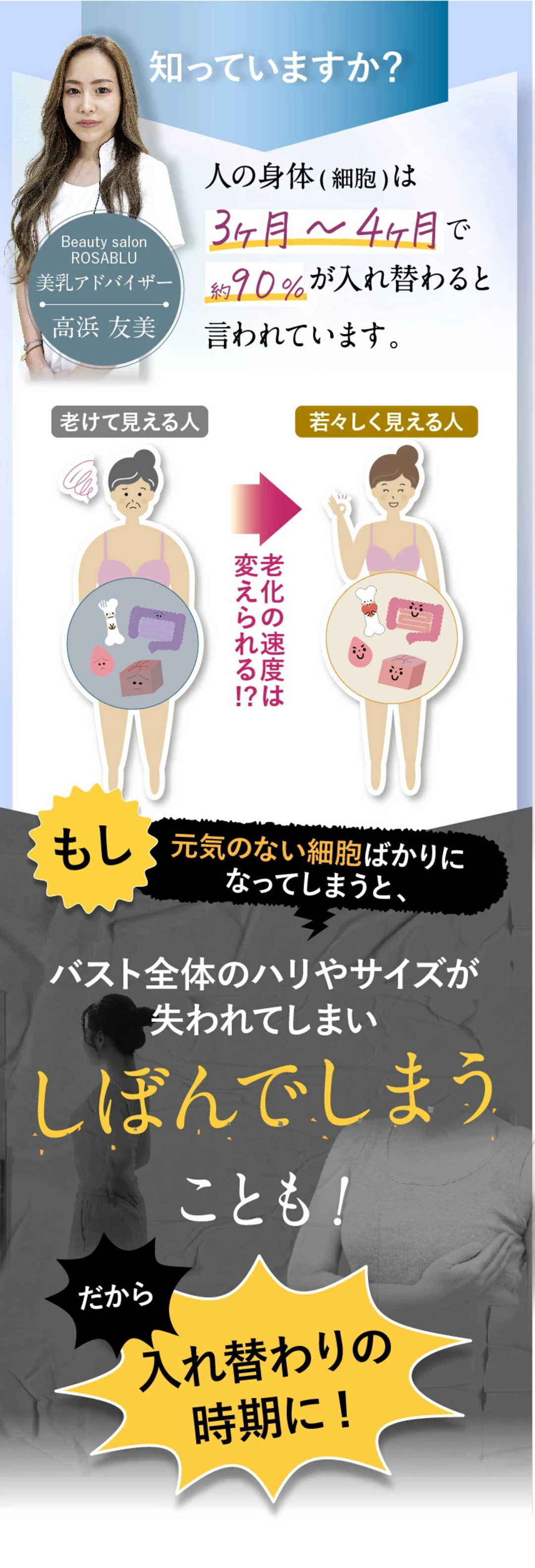 バストクリーム 保湿クリーム マッサージクリーム クリーム バストケア バスト 胸 美乳 国内生産 ロザブルー ROSABLU