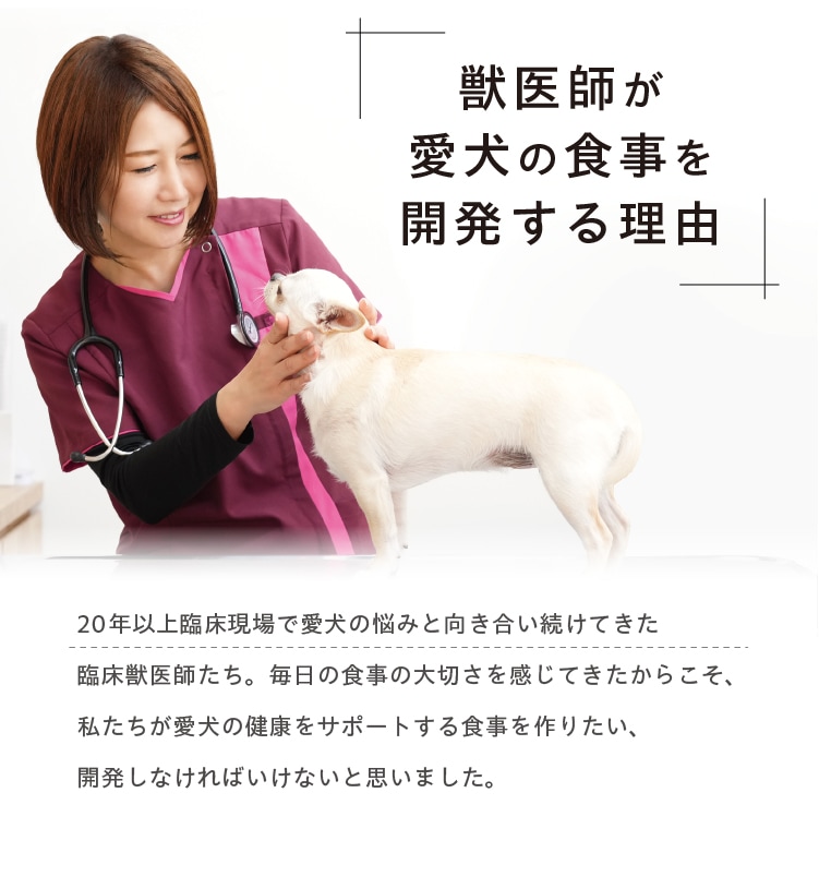 獣医師が愛犬の食事を開発する理由