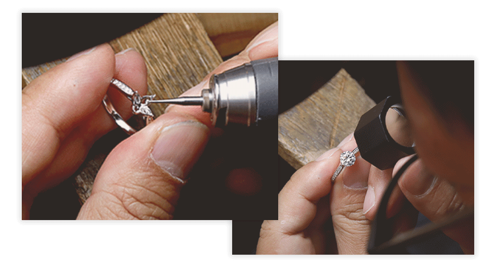 職人の細かな作業