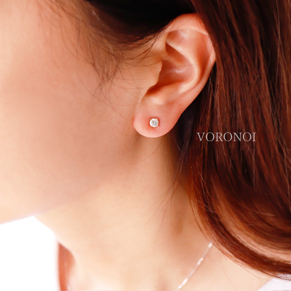 K18ラボグロウン ダイヤ ピアス 1.05/1.06 E VS1 IDEAL ピアス ラボ