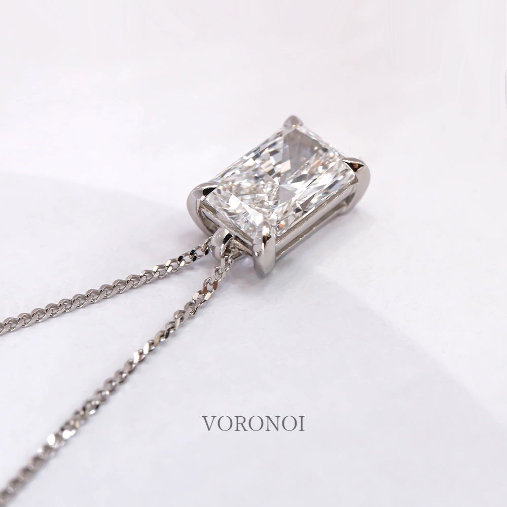 ラディアントカット スクエア ダイヤモンド 1ct ネックレス｜K18YG