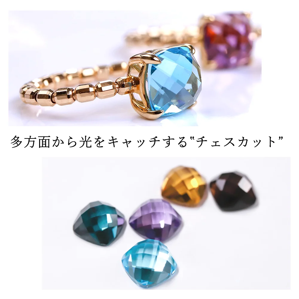 新作】2つのフォルムで楽しむ、MINAMOフリーサイズリング｜ハニカム