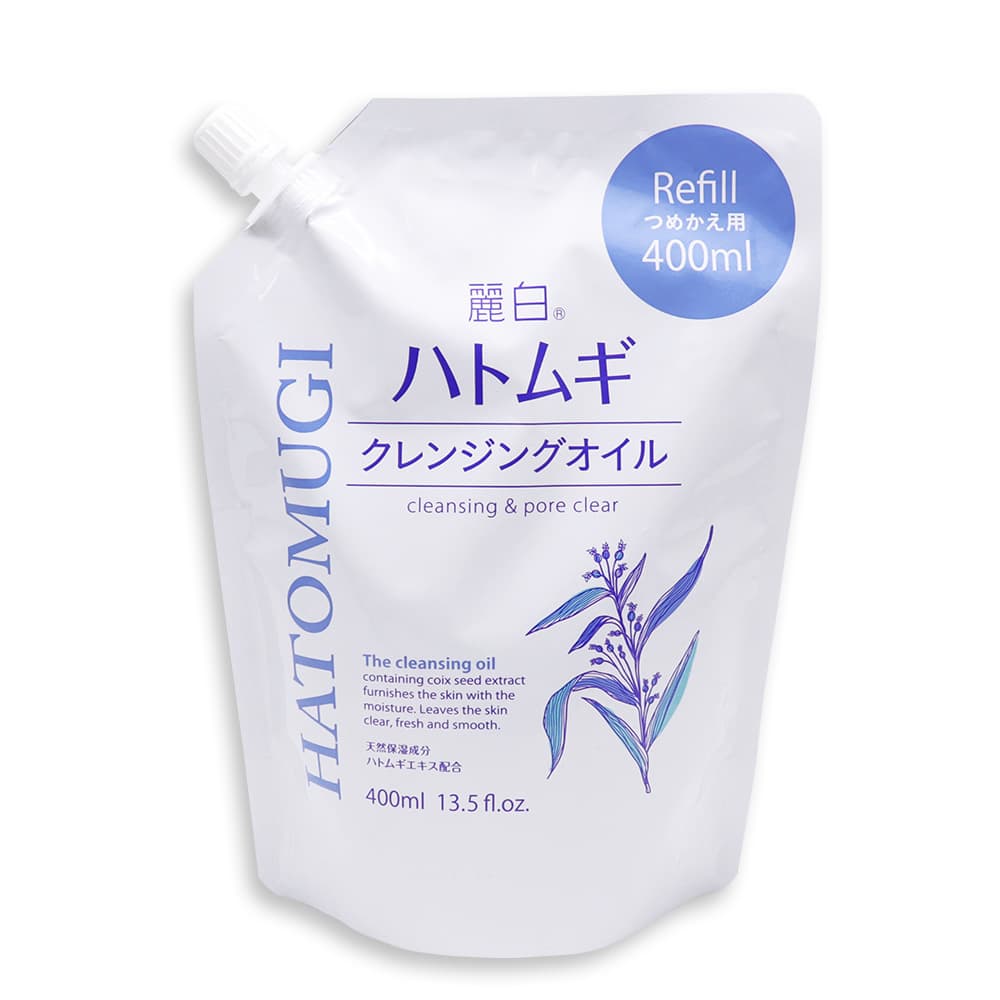 麗白 ハトムギ クレンジングオイル つめかえ用 400ml ×10個 天然保湿