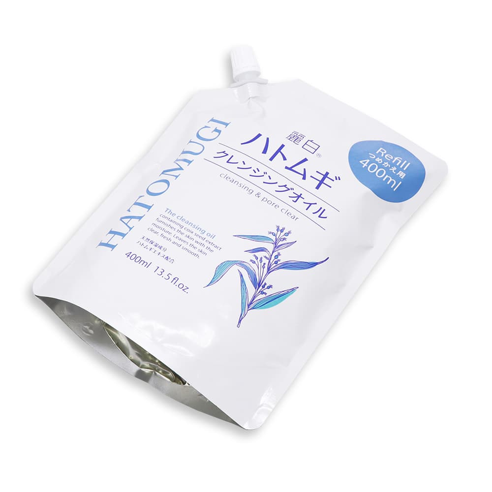 麗白 ハトムギ クレンジングオイル つめかえ用 400ml ×10個 天然保湿