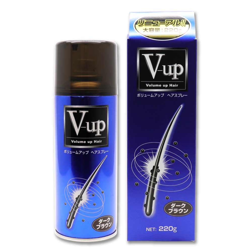 【新品未使用】ピノーレ V-up ヘアスプレー B 220g 6本 ブラック 増毛スプレー ダークブラウン 大容量 220g ボリュームアップ ヘア