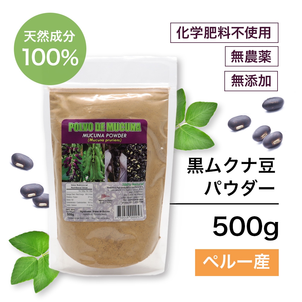 モザンビーク産 黒 ムクナ豆 パウダー 100g 【 送料無料 かた 】 お試し Ｍucuna ムクナ 黒