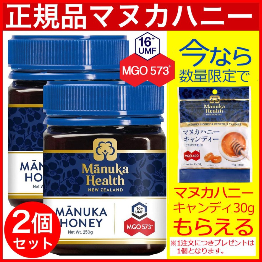 マヌカハニー MGO573+ 500g マヌカヘルス 2個セット - 食品