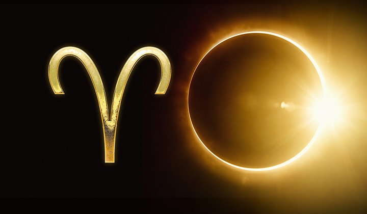 宇宙元旦エネルギーをさらに勢いづける「牡羊座新月(皆既日食)」 イメージ図