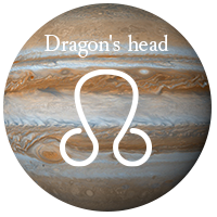 6月１日木星×ドラゴンヘッドのコンジャンクション イメージ図