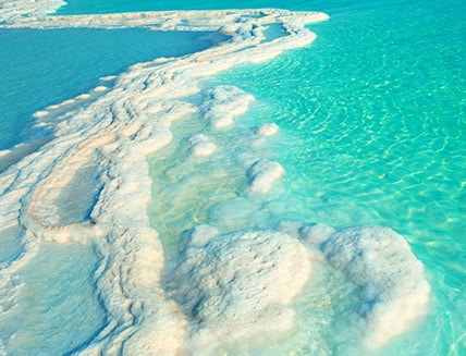 死海の塩がもつ高い浄化力 イメージ図