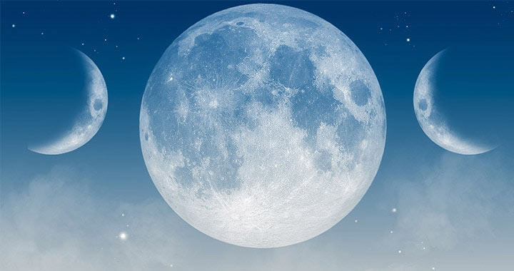 「新月・満月のタイミングを意識する」＝開運のキホン イメージ図