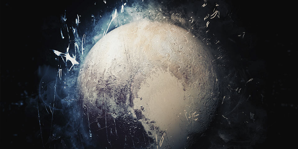 クリスタルワンドで「不要なものを削ぎ落とす」冥王星力を増幅 イメージ図
