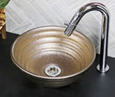 手洗い鉢　信楽焼き手洗器　陶器の手水鉢　洗面ボウル　陶器ボウル
