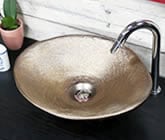 火色窯肌　小判型　手洗い鉢