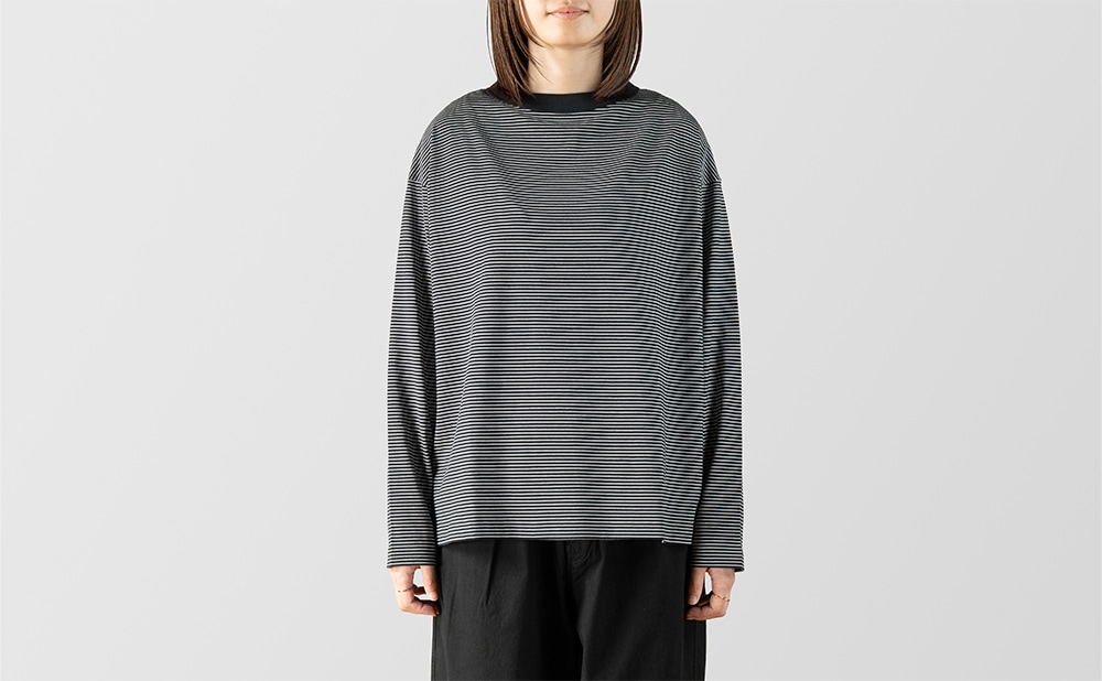 BOTTLE NECK L/S T-SHIRT