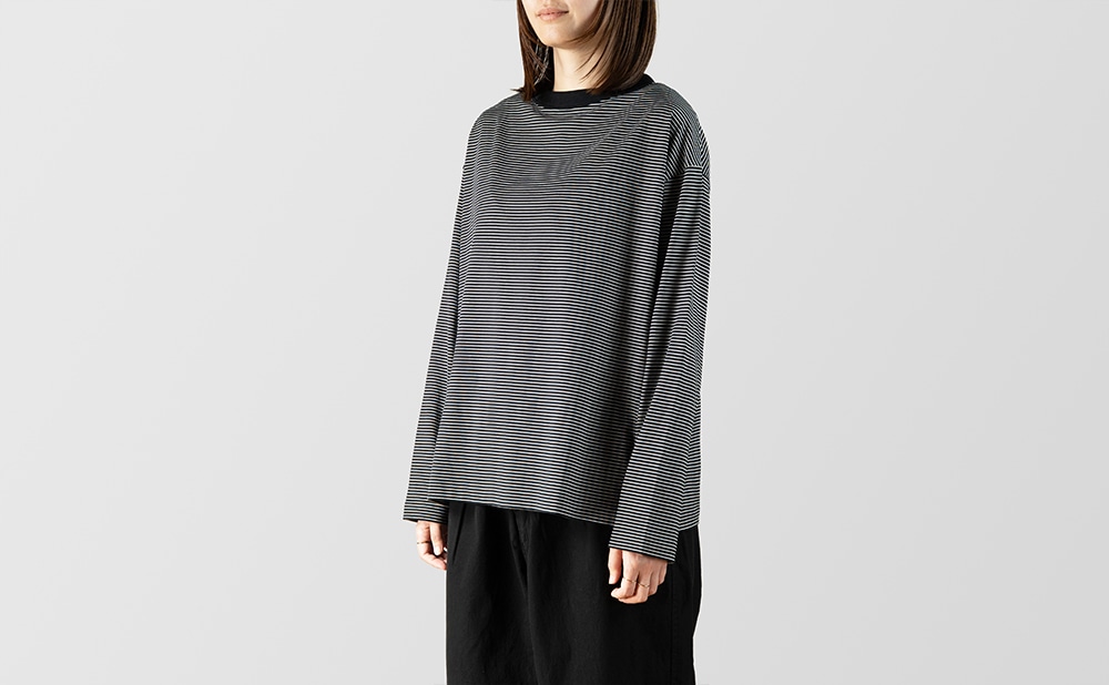 BOTTLE NECK L/S T-SHIRT