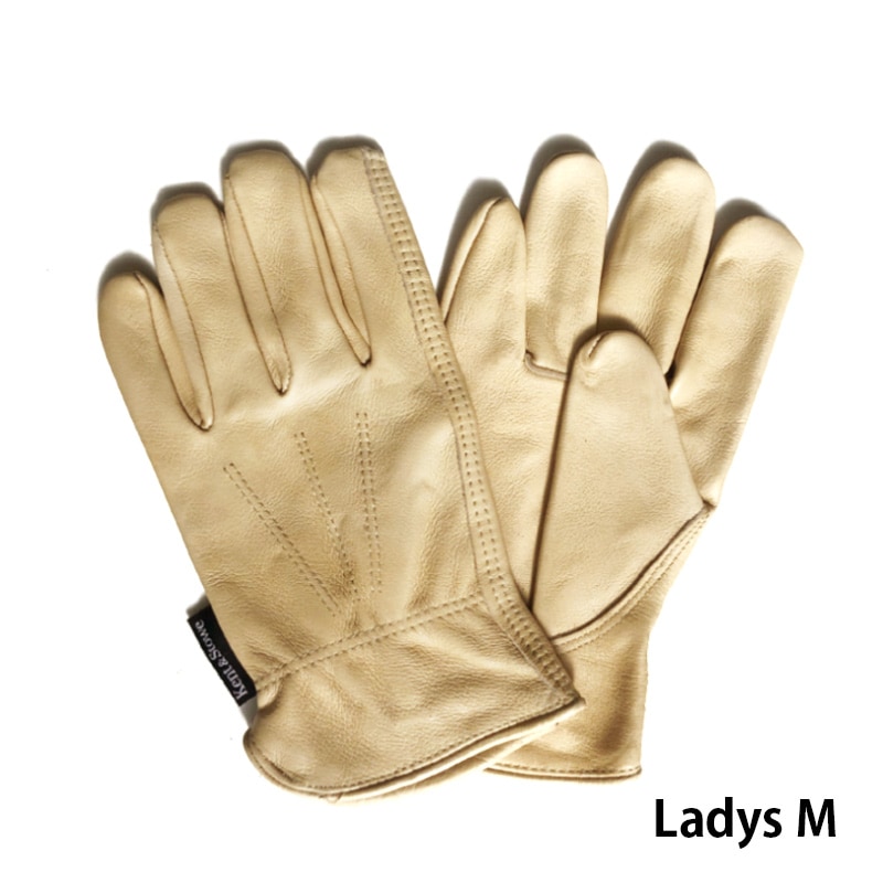 Luxury Leather Water Resistant Gloves Ladies Medium