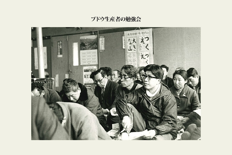 ブドウ生産者の勉強会