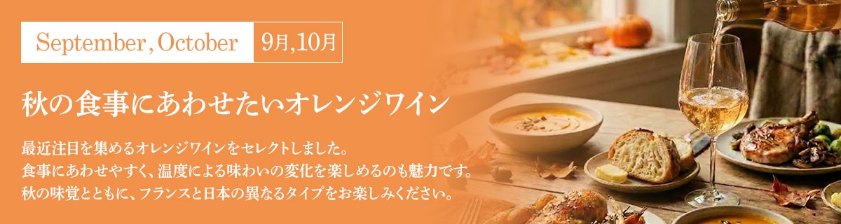 秋の食事にあわせたい
オレンジワイン