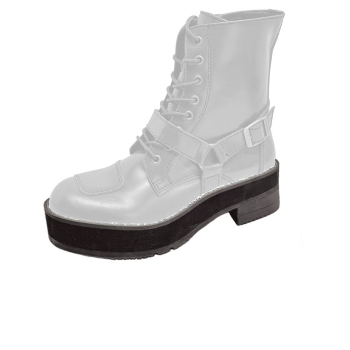 ホワイトバイクブーツ 金色エンブレム付き ワイルドウィング公式<革・バイクブーツ専門ブランド>