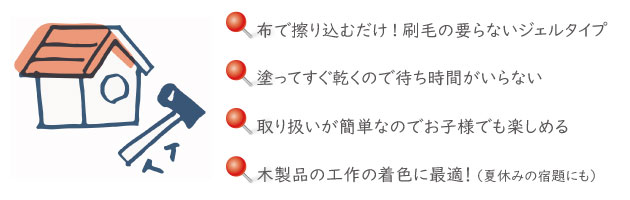 水性くらふとワックスの特長