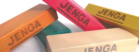 ジェンガを屋内用塗料でカラフルに塗ってみた！
