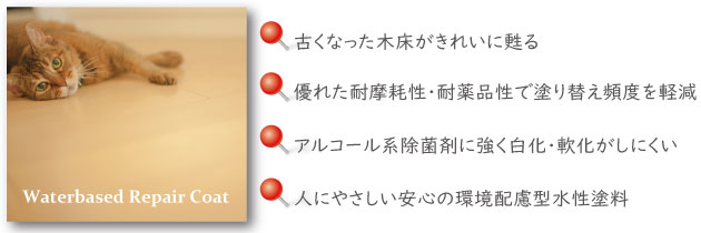 水性リペアコートの特長