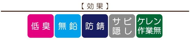 金属用水性塗料「さび消し職人」の効果