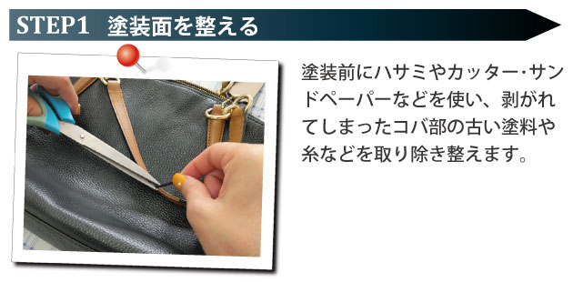 ステップ1：塗装面を整える