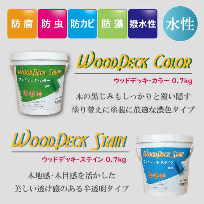 ウッドデッキ塗装に最適なウッドデッキカラー＆ウッドデッキステイン