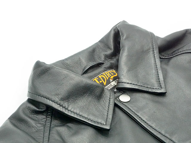 【AT-DIRTY/アットダーティー】2024SS「Leather Coach Jacket”BOLD  ENGINE”/レザーコーチジャケット”ボールドエンジン”」-WOLF PACK