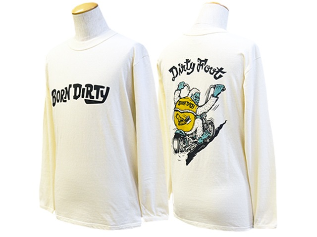 AT-DIRTY/アットダーティー】2023AW「Born Dirty L/S Tee/ボーン