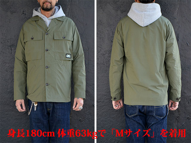 【AT-DIRTY/アットダーティー】2023SS「Mildoor Jacket/ミルドアジャケット」(NO NAME/ノーネーム/DRESS  HIPPY/ドレスヒッピー/神戸/ホイールズアパレル/アメカジ/ハーレー/ホットロッド/WOLF PACK/ウルフパック)-WOLF PACK