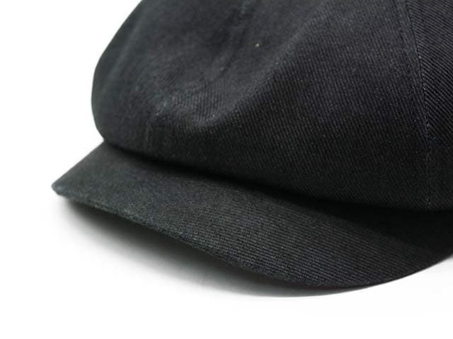 AT-DIRTY バイカーズキャップ キャスケット 黒 7 3/8 日本製 全2色【AT-DIRTY/アットダーティー】2026AW「Workers Casquette