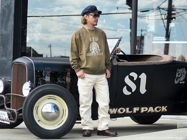 全2色【AT-DIRTY/アットダーティー】2025AW「Dirty College Sweat