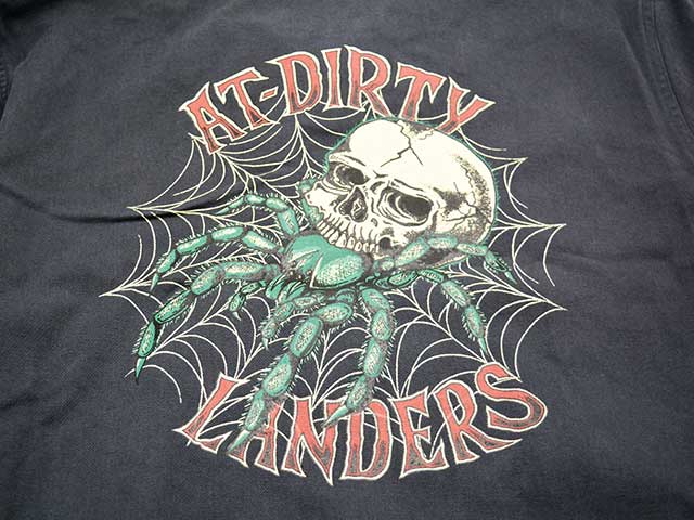 Accord 総柄 スカルスパイダー 90s Tシャツ 全2色【AT-DIRTY/アットダーティー】2026SS「Skull Spider Jacket