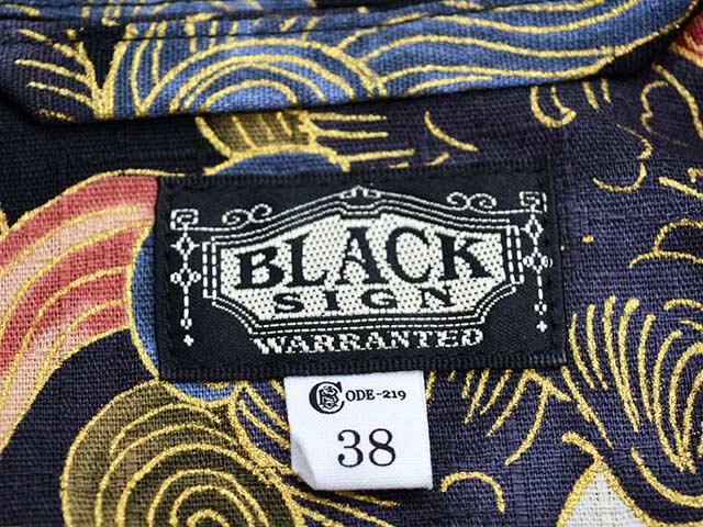 全2色【BLACK SIGN/ブラックサイン】2026SS「Night Shirt”Japanese