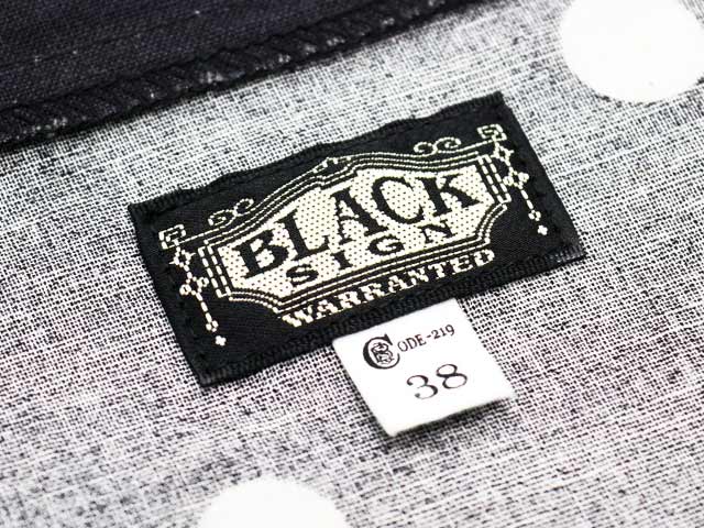 専用　BLACK SIGNブラックサイン　ミリタリースリーピングシャツ BLACK SIGN/ブラックサイン】2026SS「Mantarget Shirt/マンターゲット