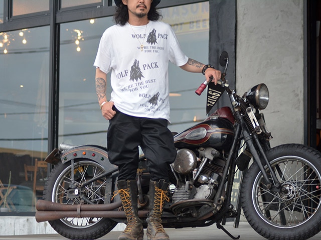 【BLACK SIGN/ブラックサイン】2023SS「Black Chino Sheriff  Breeches/ブラックチノシェリフブリーチーズ」(BSSP-20507)(Jeff  Decker/アメカジ/ハーレー/ジョッパーズ/ミリタリー/ホットロッド/WOLF PACK/ウルフパック)-WOLF 