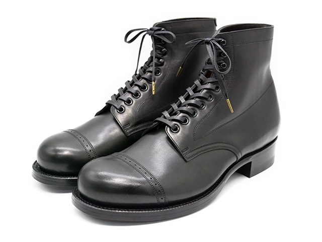 【BLACK SIGN/ブラックサイン】2023AW「Army Last Cut Dress  Shoes/アーミーラストカットドレスシューズ」(BSSF-15001)(ブーツ/アメカジ/ハーレー/ジョッパーズ/ミリタリー/ホットロッド/バイク/WOLF  PACK/ウルフパック)-WOLF PACK
