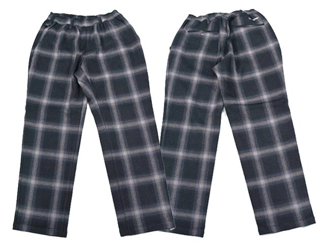 全2色【BLUCO/ブルコ】2025AW「Ombre Check Warm Easy Pants/オンブレ
