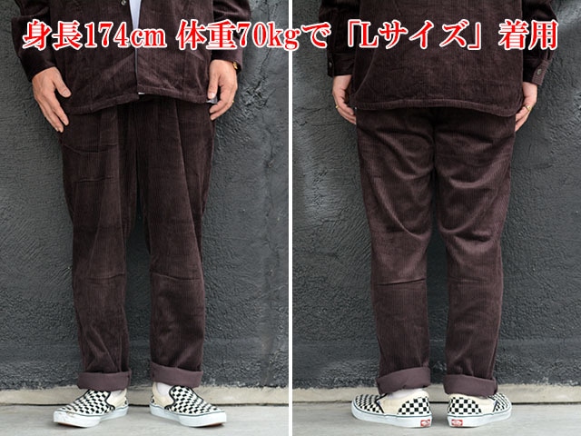 全3色【BLUCO/ブルコ】2025AW「Corduroy Easy Work Pants/コーデュロイ