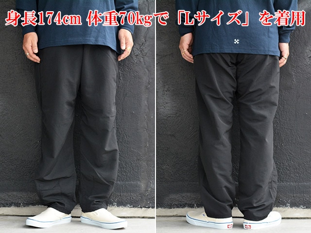 全3色【BLUCO/ブルコ】2026AW「Nylon Tusser Easy Wide Pants/ナイロン