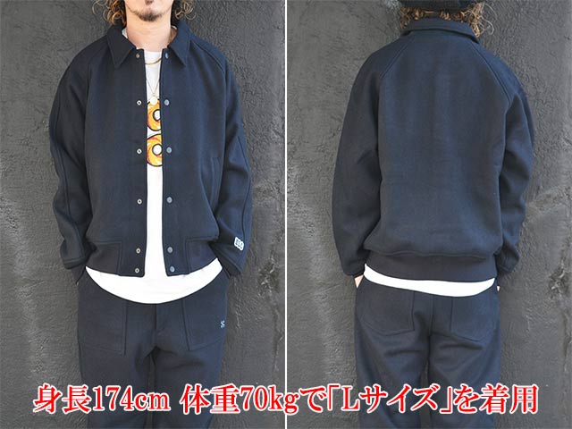 ギャングスタービル メルトンジャケット ウール M 全2色【BLUCO/ブルコ